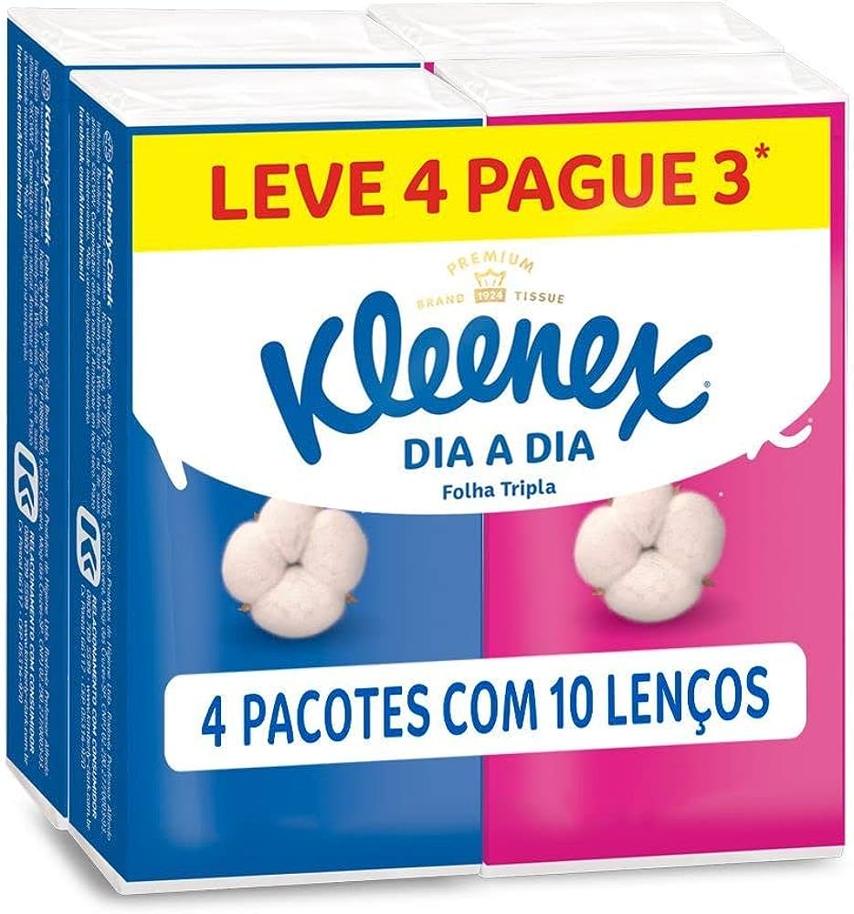 Lenços de Papel Kleenex Leve 4un Pague 3un