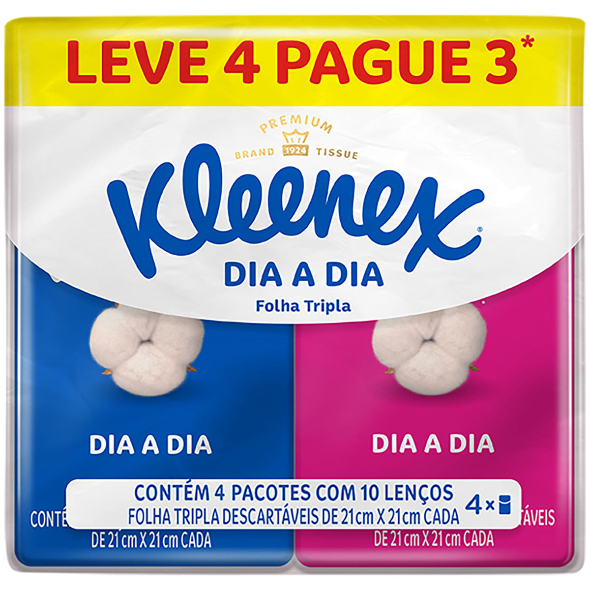 Lenços de Papel Kleenex Leve 4un Pague 3un