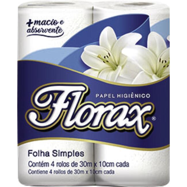 Papel Higiênico Florax Premium FS 30m 4 rolos