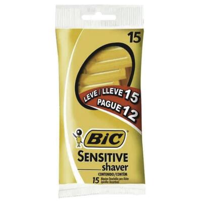 Aparelho de Barbear Bic Sensitive 15 un