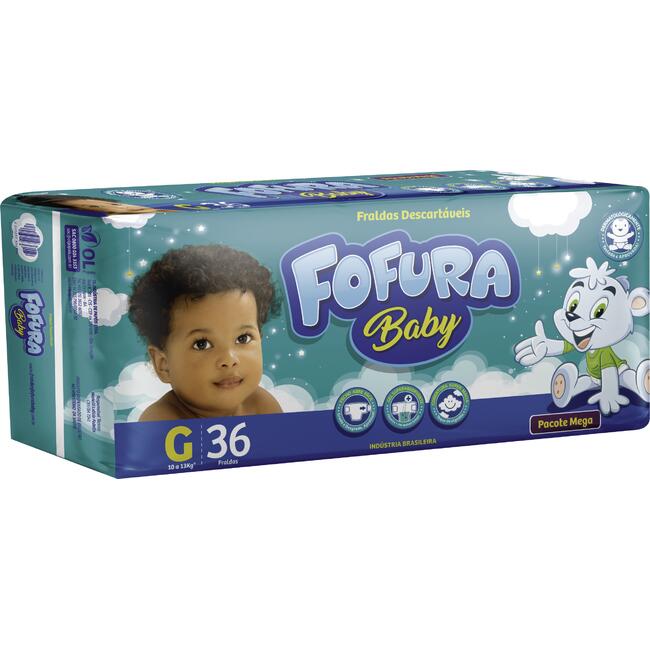 Fralda Descartável Fofura Baby Mega G 36 un