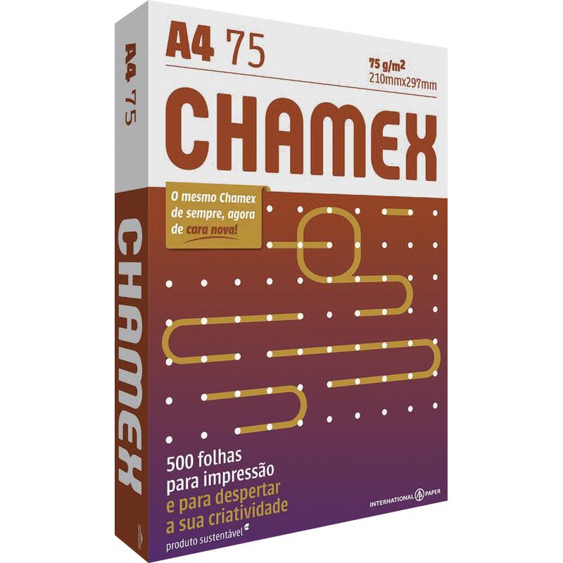 Papel A4 CHAMEX com 500 Folhas
