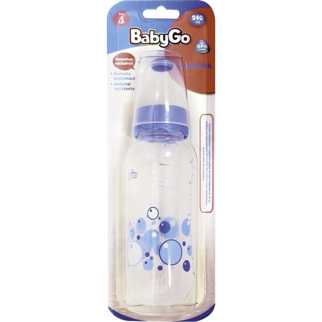 Mamadeira Azul Baby Go 240ml Ref.1901 un