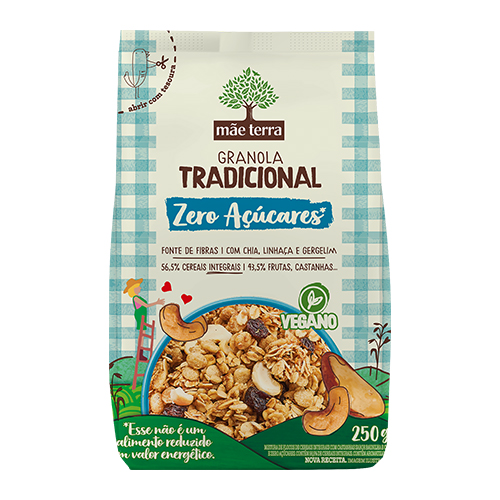 Granola Tradicional Mãe Terra Zero Açúcares 250g