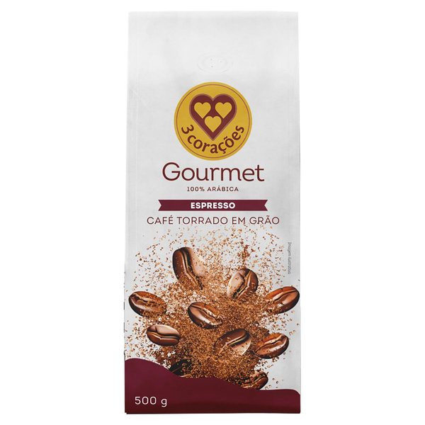 Café em Grãos 3 Corações 500g - Espresso