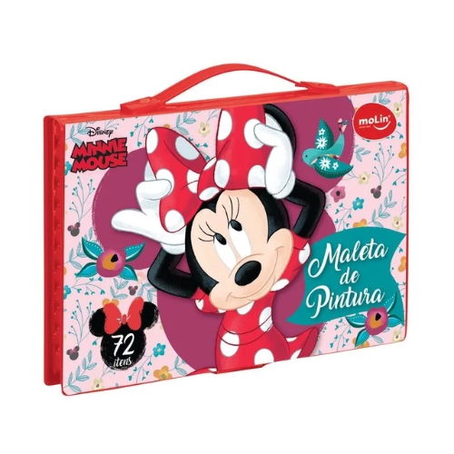 Maleta De Pintura Minnie Molin 72 Itens