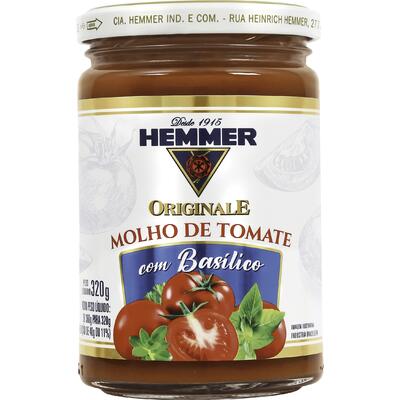 Molho de Tomate Hemmer Com basílico 320g