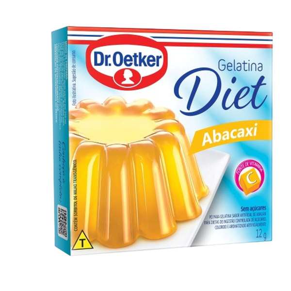 Gelatina Dr. Oetker 12g - Diet - Abacaxi