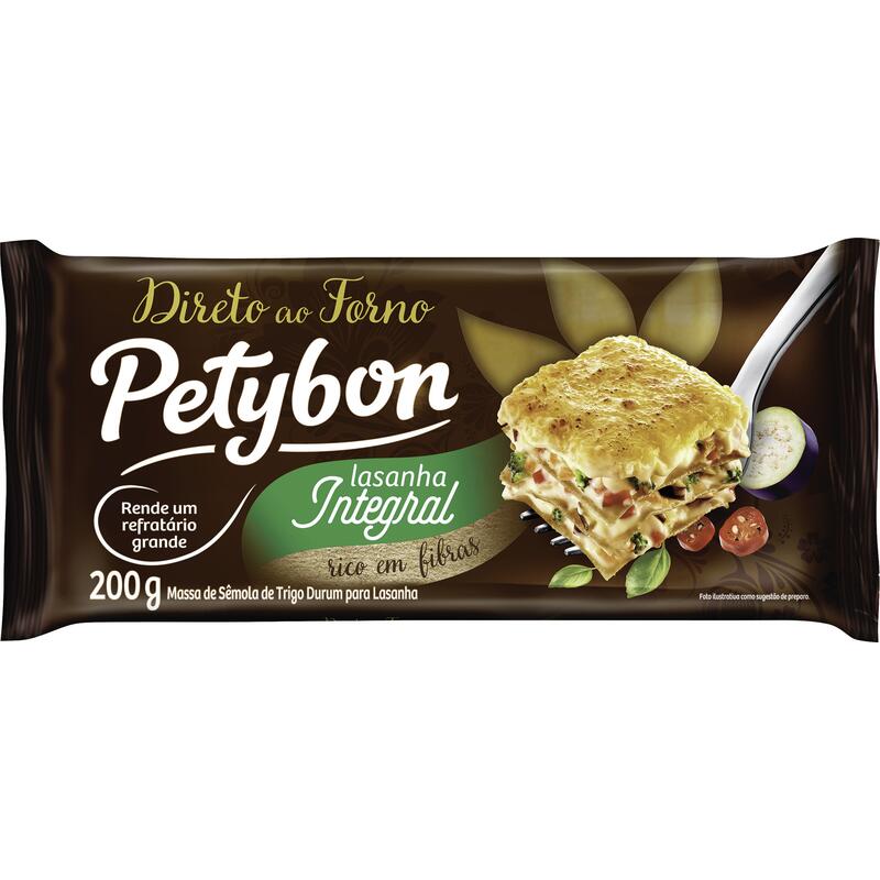 Massa de lasanha Petybon Integral 200g