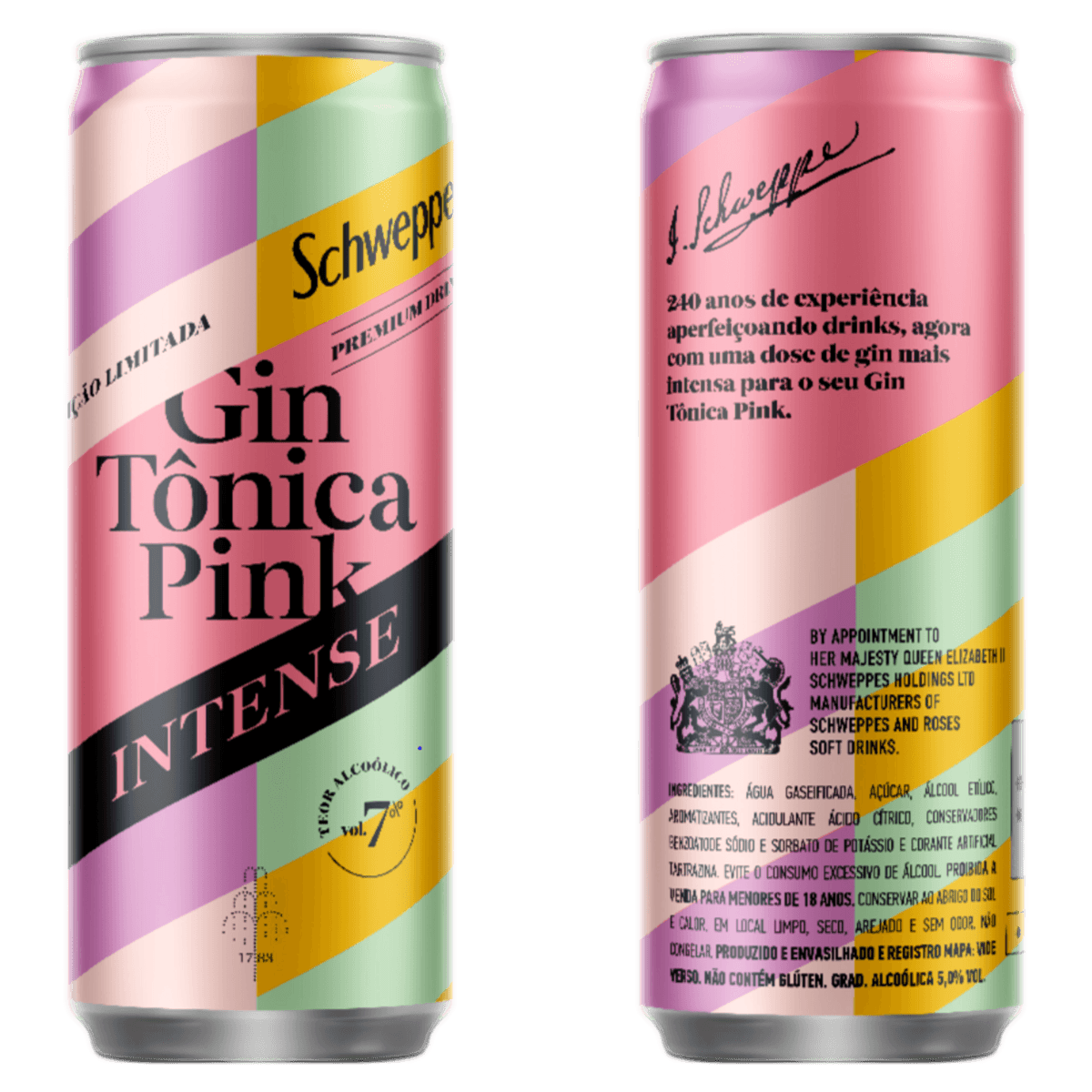 Gin Tônica SCHWEPPES Intense Pink 269ml