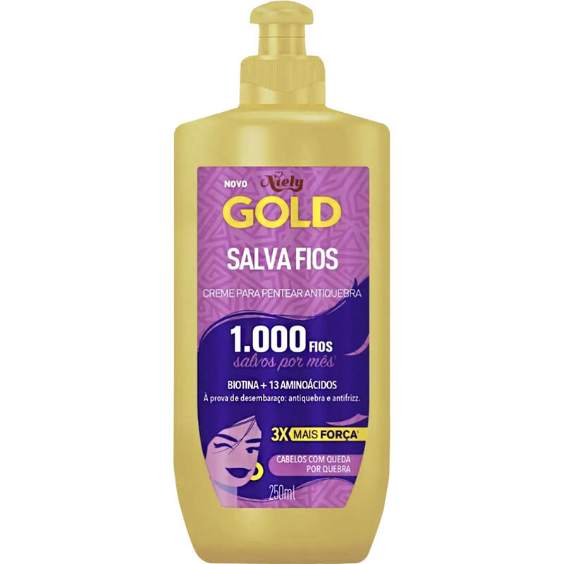 Creme de Pentear NIELY GOLD Salva Fios 250ml