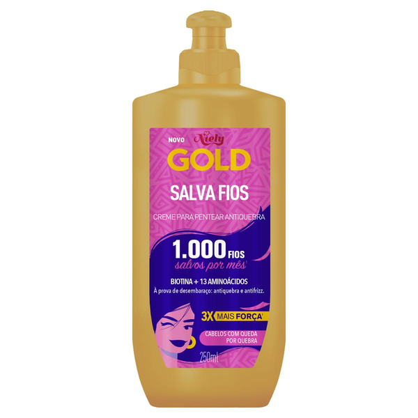 Creme de Pentear NIELY GOLD Salva Fios 250ml