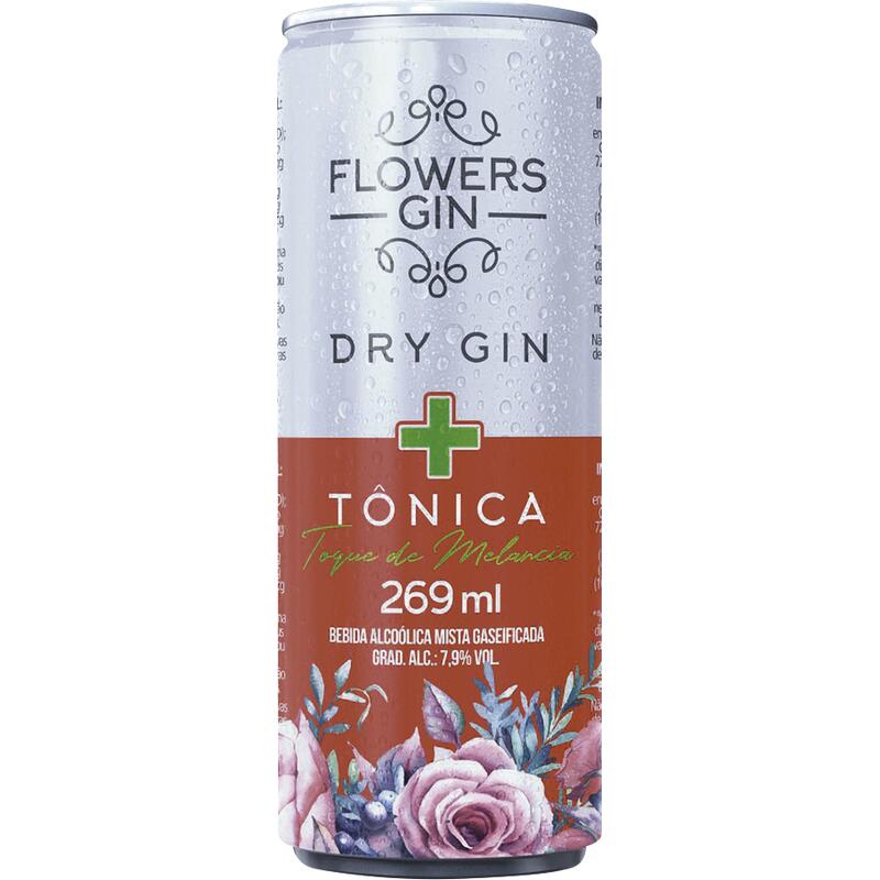 Bebida Gin Tônica Flowers Melancia 269ml