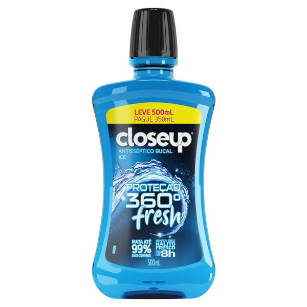 Antisséptico Bucal Close Up Ice com Álcool 500ml