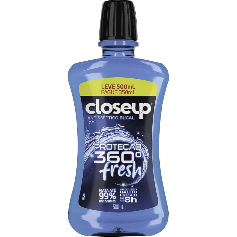 Antisséptico Bucal Close Up Ice com Álcool 500ml