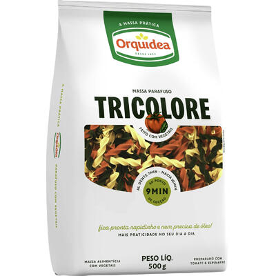 Macarrão Orquídea Parafuso Tricolore 500g
