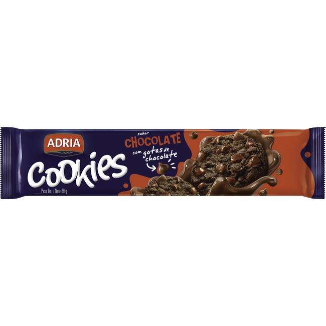 Biscoito Cookies Adria Chocolate 80g