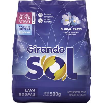 Lava Roupas em Pó Girando Sol Azul 500g