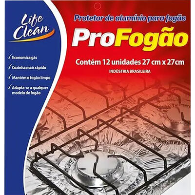 Forra Fogão Life Clean 27cmx27cm 12un