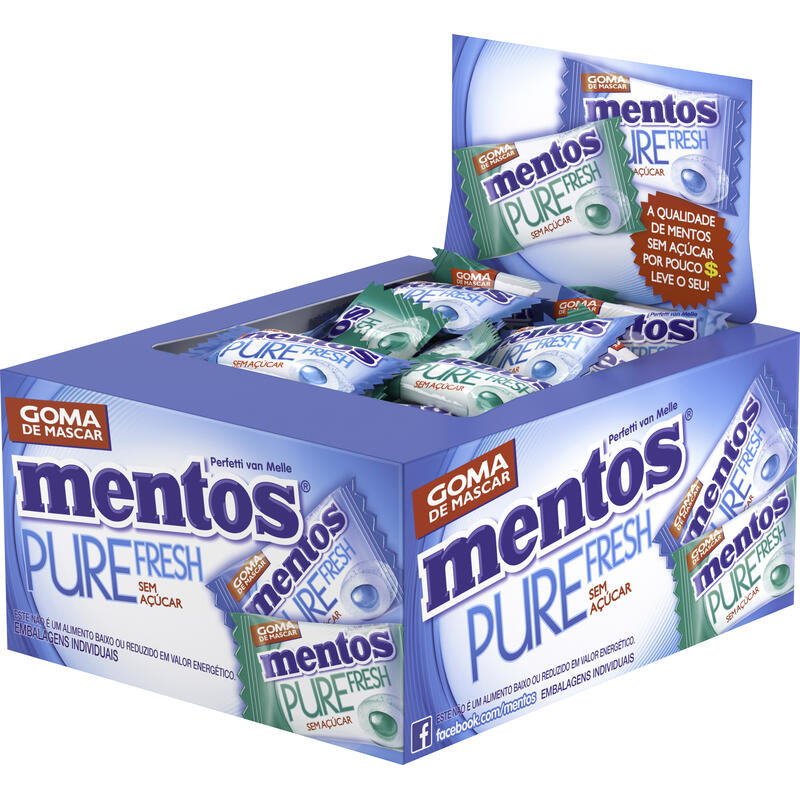 Chiclete Pure Fresh Mentos Mint/Wintergreen 60 un
