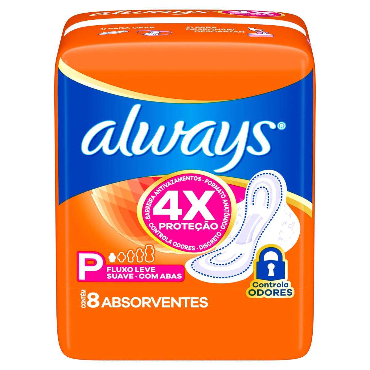 ALWAYS Suave Absorvente P 8un