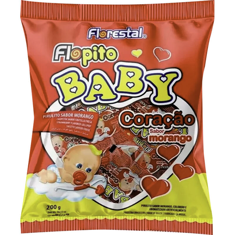 Pirulito Florestal Baby coração 200g