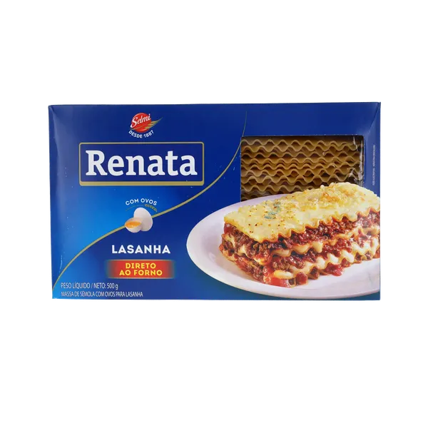 Massa para Lasanha com Ovos Renata 500g