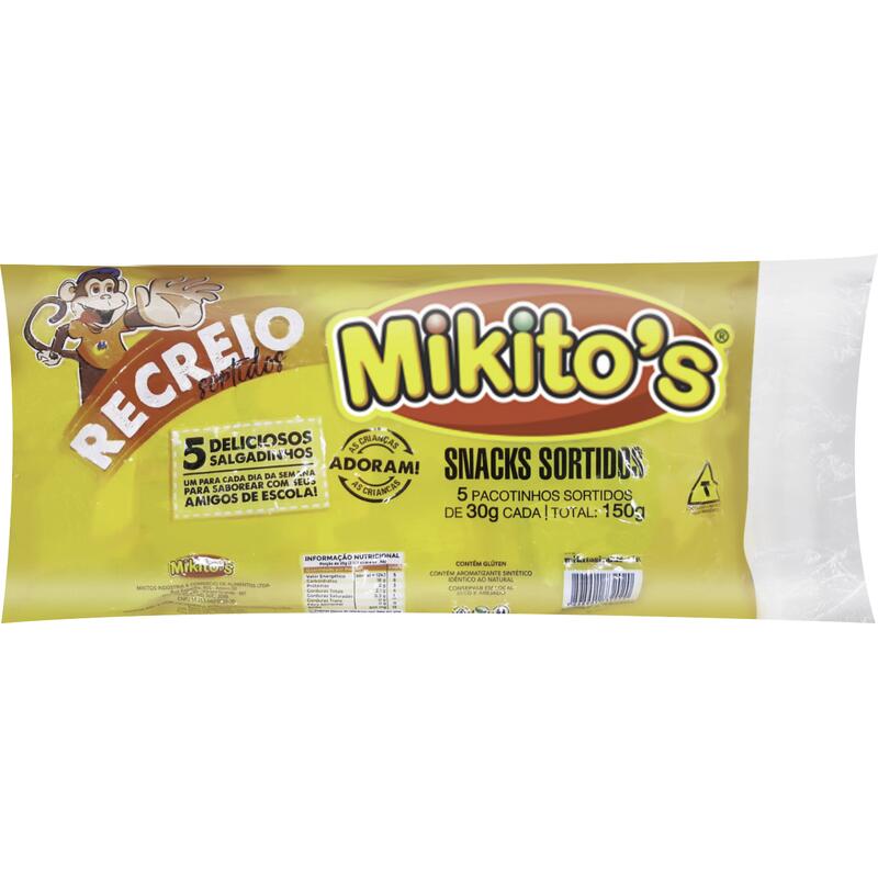Salgadinho Mikito's Recreio 5x30g