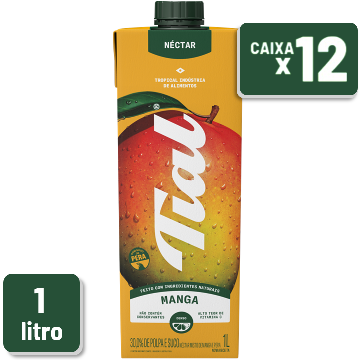 Néctar Tial Manga Tetra Pak 1L Caixa c/ 12 un