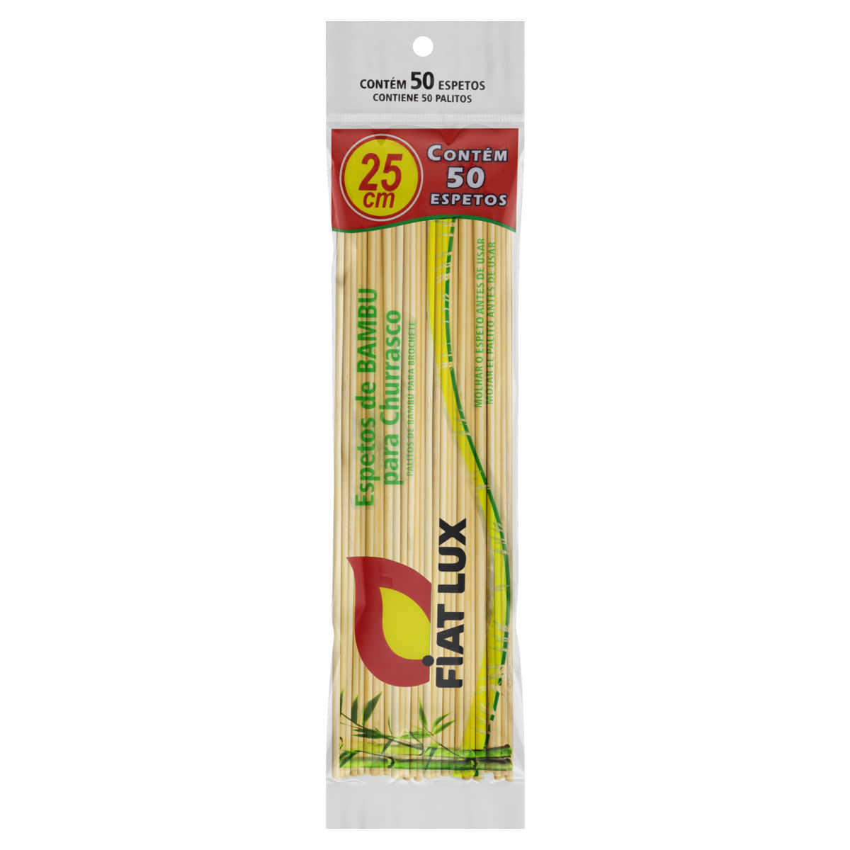 Espeto para Churrasco Fiat Lux 25cm com 50un