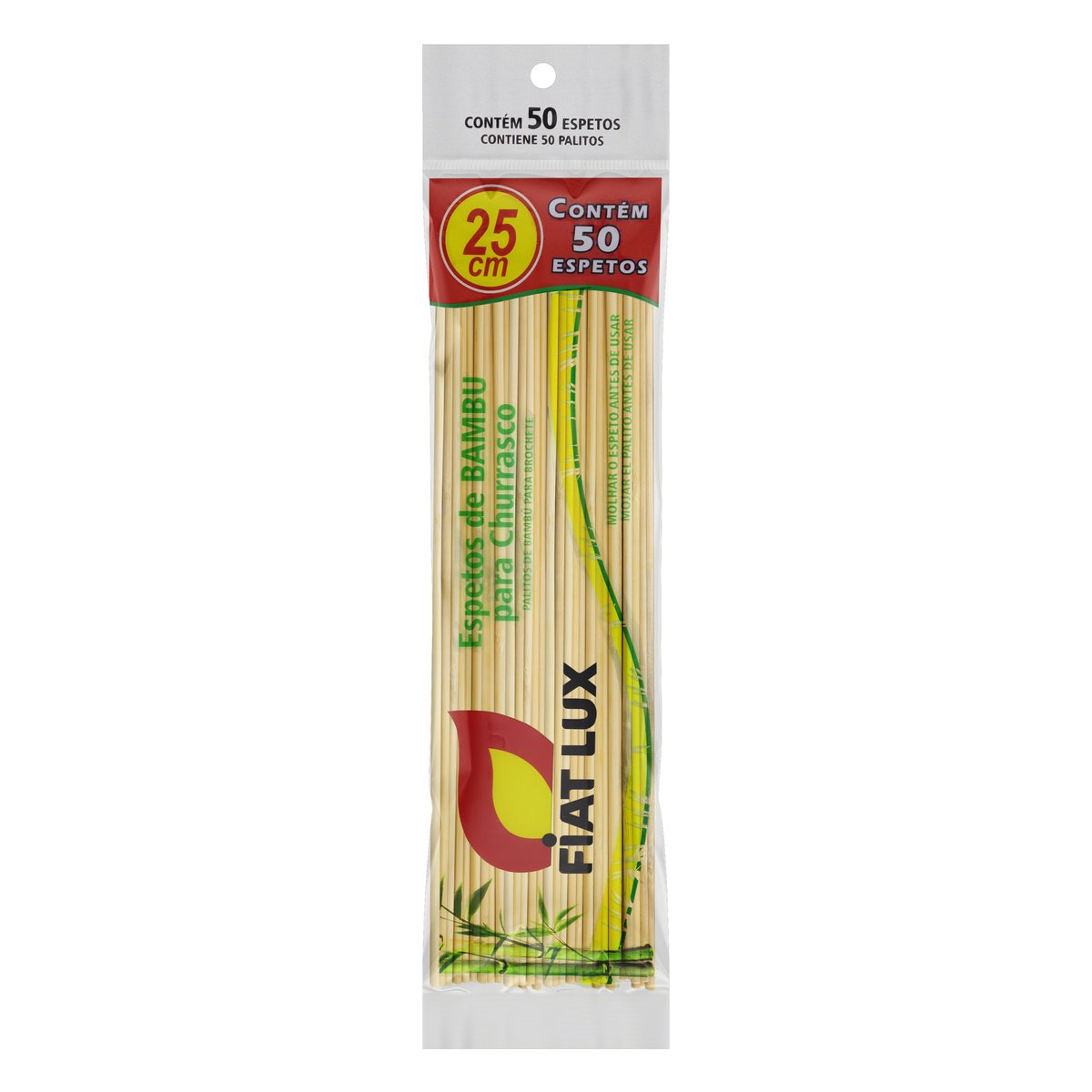 Espeto para Churrasco Fiat Lux 25cm com 50un