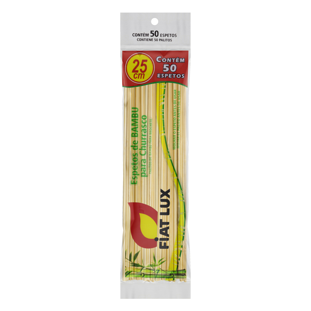 Espeto para Churrasco Fiat Lux 25cm com 50un