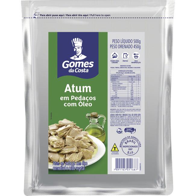 Atum em Pedaços Gomes da Costa Óleo 450g