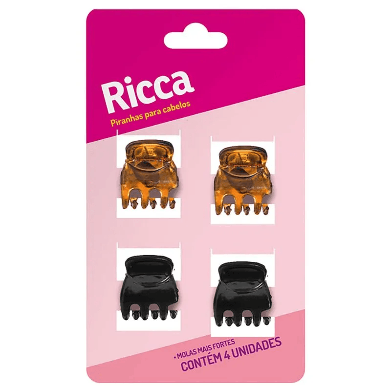 Piranha para Cabelo RICCA Mini 1.5 com 4 Unidades