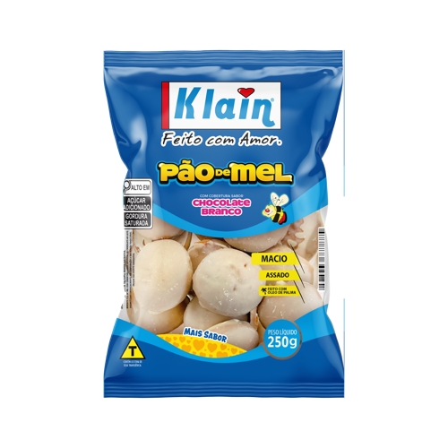 Pão De Mel Klain De Chocolate Branco 250g