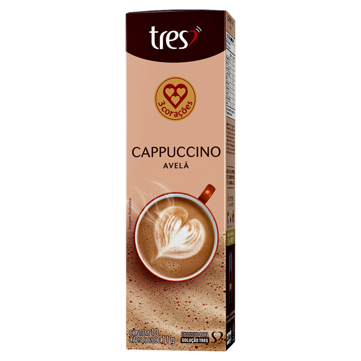 Capsula de Cappuccino Avela 3 Corações 10 unid