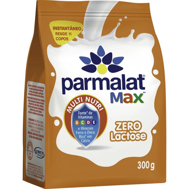 Leite em Pó Instantâneo Parmalat Max Zero Lactose 300g