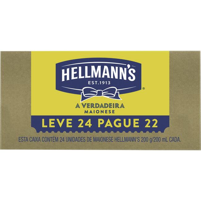 Maionese Hellmann's 24x200g