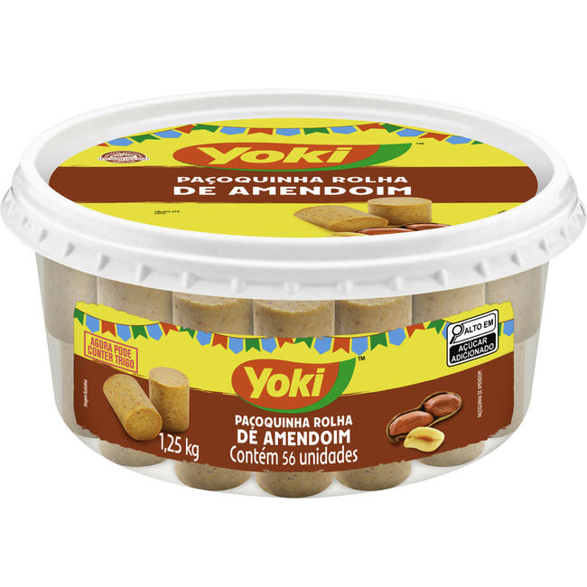 Doce Paçoca Yoki Rolha 1,25kg