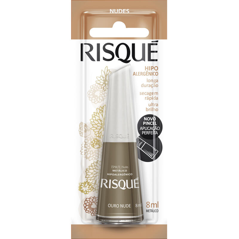 Esmalte Risqué Ouro Nude un