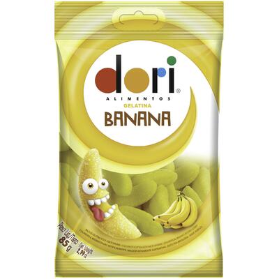 Bala de Gelatina Dori Banana 85g