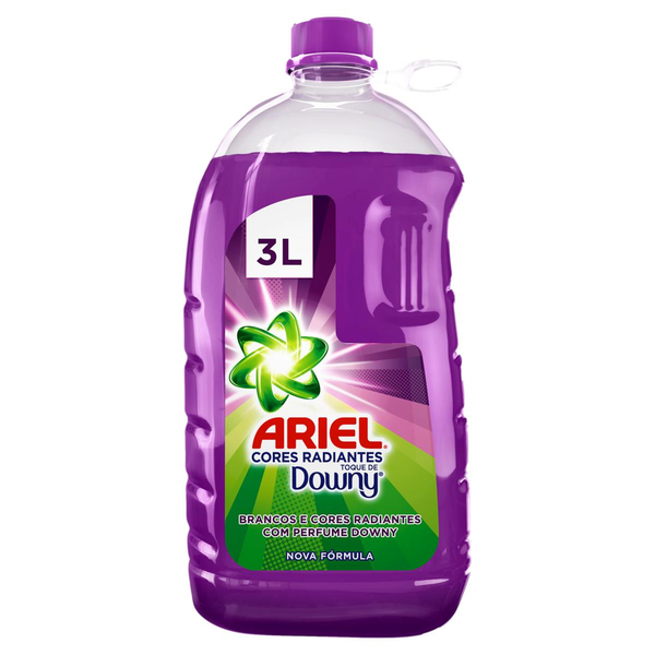 Sabão Líquido ARIEL Cores Radiantes Toque de DOWNY 3L