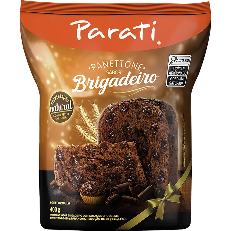 Panettone Parati Chocolate com Brigadeiro 400g