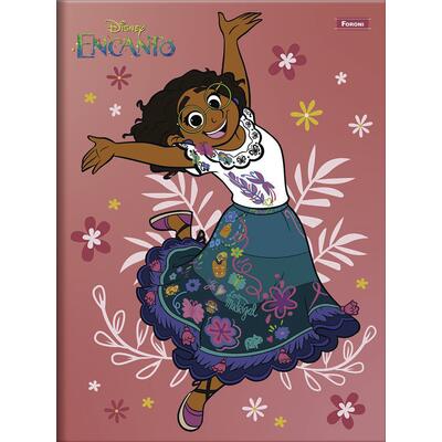 Caderno 1/4 Costurado Encanto Foroni 80 folhas un