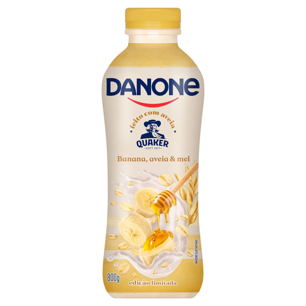 Iogurte DANONE Banana, Aveia e Mel 800g