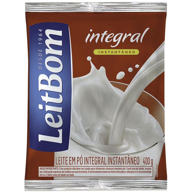 Leite em Pó Leitbom Integral Instantâneo 400g