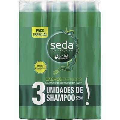 Kit Shampoo Seda Cachos definidos 3x325ml