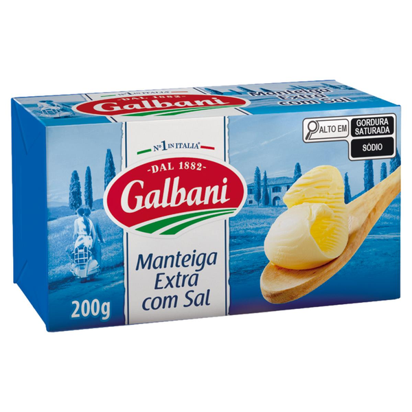 Manteiga Galbani Extra Csal Tbl 200g