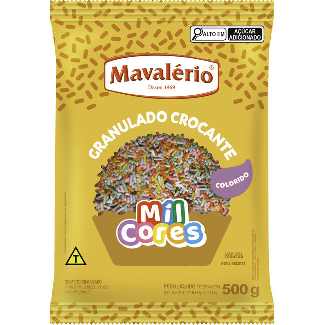Chocolate Granulado Mavalério Colorido 500g