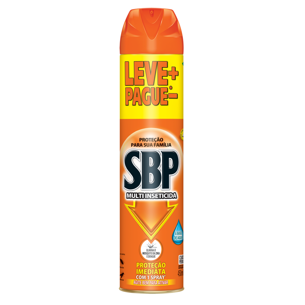 Inseticida Aerossol SBP Multi-Inseticida Leve 450ml Pague 300ml
